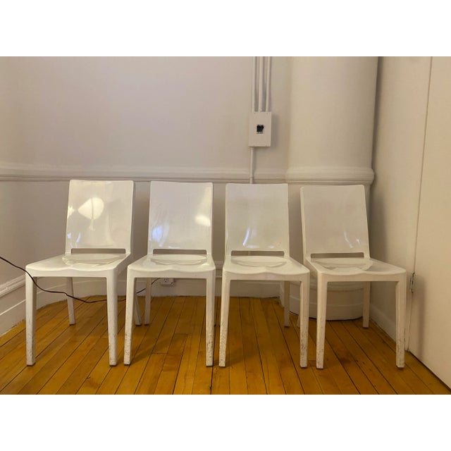 Modern White Emeco Hudson Chairs - Set of 4 For Sale - Image 13 of 13