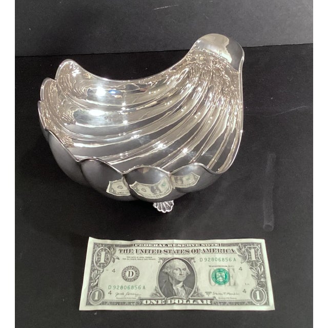 Metal Early 20th Century Sterling Silver Freeform Bowl For Sale - Image 7 of 11