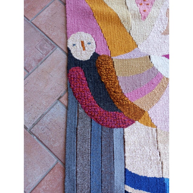 Frau Elwig Figurative Tapestry by D. Petry Wandres, Germany, 1970s For Sale - Image 10 of 17