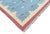 Casa Cosima Handmade Cotton Vegetable Dyed Rug, Sky Blue and Pink Geometric Dhurrie-8'x10' For Sale - Image 4 of 13