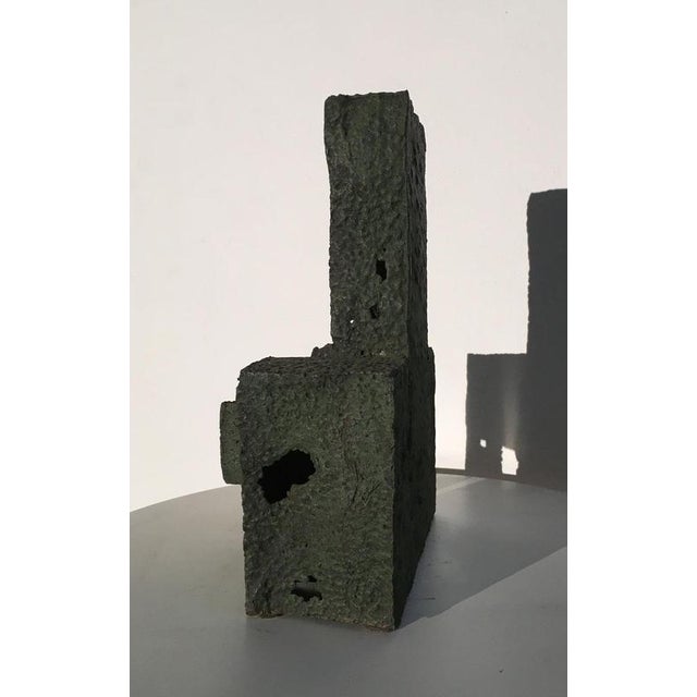 Italian Cast Iron Abstract Sculpture by Urano Palma, 1985 For Sale - Image 6 of 18
