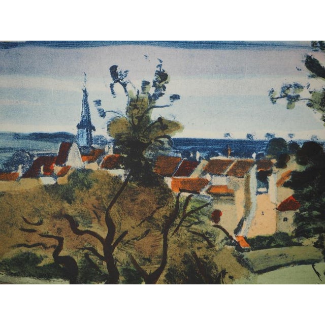 Modern André Derain, The Village Fields, Signed Lithograph For Sale - Image 3 of 8