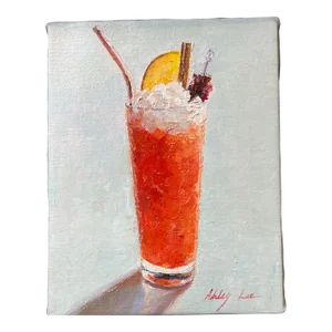 Soda Cocktail by Ashley Lee, Oil on Canvas Original Painting
