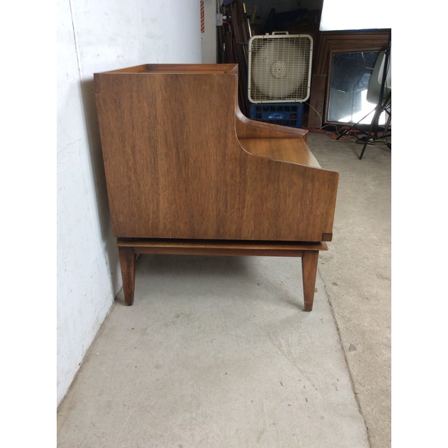 Mid Century Modern Nightstand With Drawer by Kent Coffey For Sale - Image 9 of 9