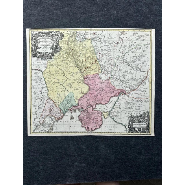 Theatrum Belli Turcicarum et Tartaricum: Ukraine and Crimea Map from Tobias Conrad Lotter, 1740 For Sale - Image 13 of 13