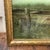 Paper Antique Framed Print Litho Alone and Forsaken Young Girl in Wooden Boat German For Sale - Image 7 of 10