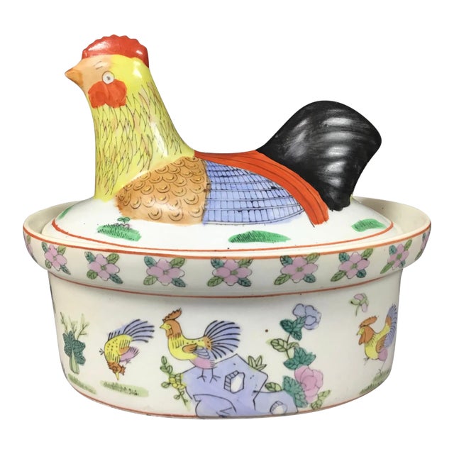 Chinese Export Rooster Chicken Tureen Chairish