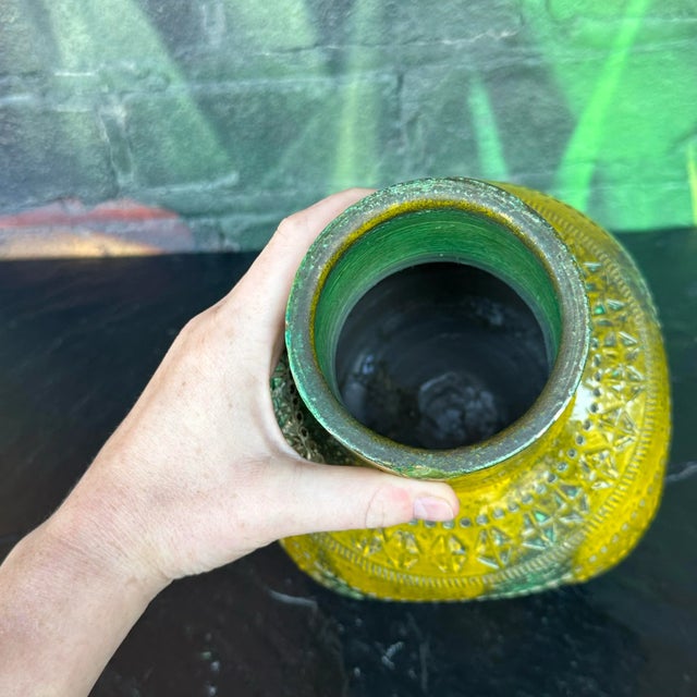 Mid 20th Century Raymor Bitossi Ceramic Midcentury Modern Vase For Sale - Image 11 of 11