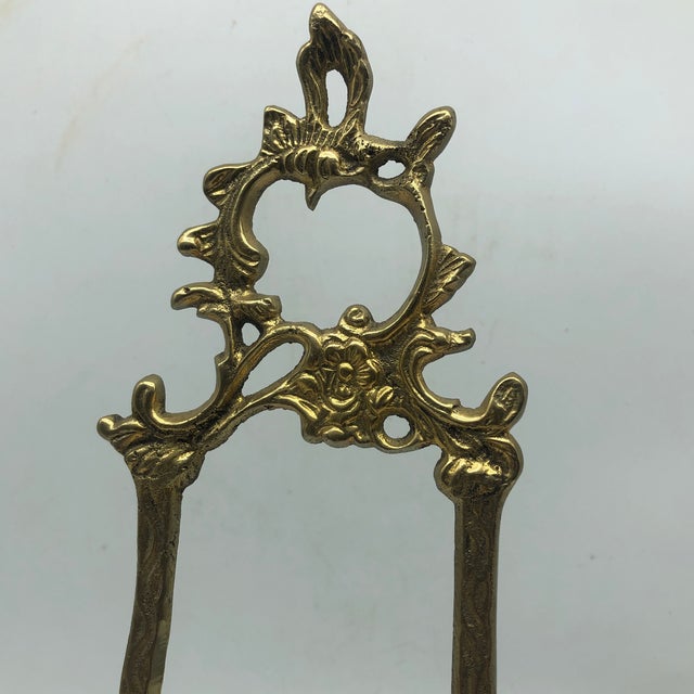Antique Brass Plate Stand Chairish