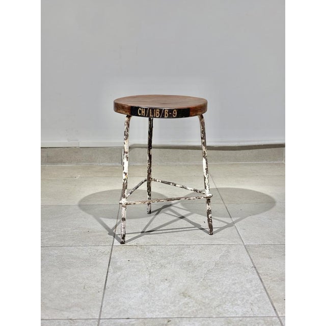 Stool by Pierre Jeanneret, 1952 For Sale - Image 6 of 8