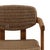Modern Brown Faux Wicker & Teak Outdoor Dining Chair For Sale In Los Angeles - Image 6 of 6