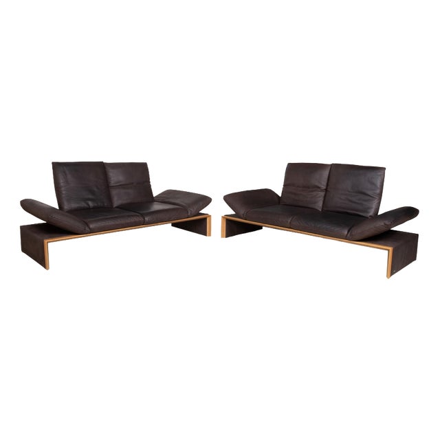 Harriet Sofas in Leather from Koinor, Set of 2 For Sale