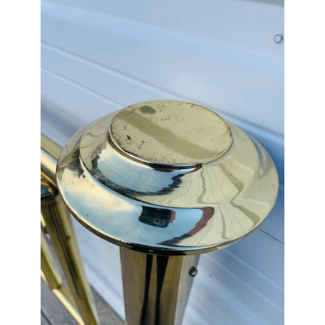 Mid 20th Century Vintage Mid Century Modern Brass Headboard For Sale - Image 12 of 12