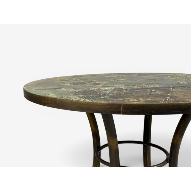 Philip and Kelvin LaVerne, Rare Center Table, Bronze, Usa, 1960s For Sale - Image 14 of 16