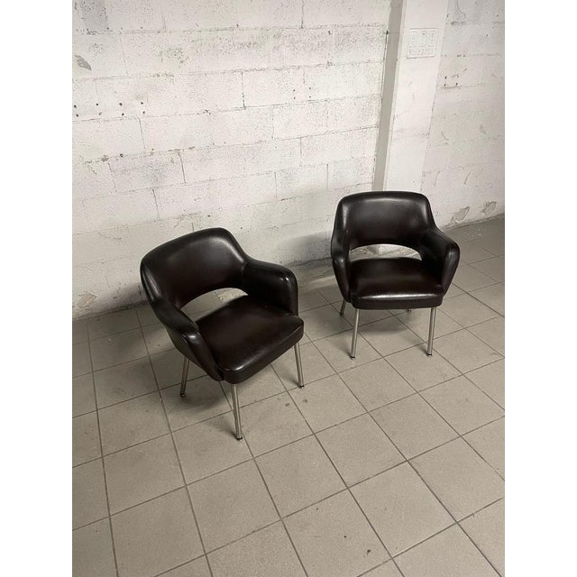 1970s Set of Leatherette Lounge Chairs from Mobiltecnica Torino, 1970s For Sale - Image 5 of 18