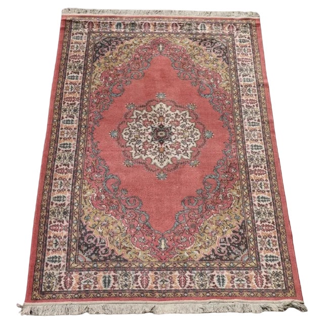 Handmade Italian Kashmir Rug, 1980s For Sale