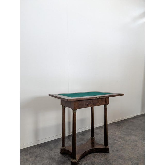 Empire Style Game Table in Mahogany For Sale - Image 5 of 7