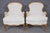 1960s 1960's Pair Louis XV Style Upholstered Bergere Chairs For Sale - Image 5 of 5
