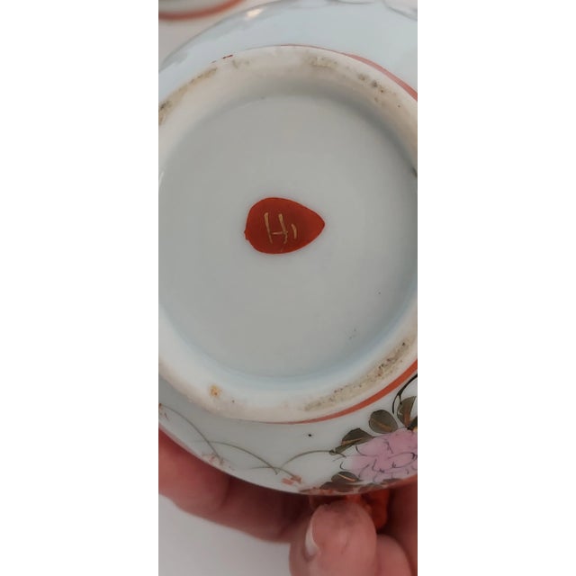 Vintage Asian Tea Pot, Covered Sugar Bowl, and Creamer Set- 3 Pieces For Sale In Miami - Image 6 of 12