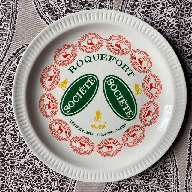 French Provincial Cheese Plate Service from Saint Amand, 1970s, Set of 9 For Sale - Image 6 of 10