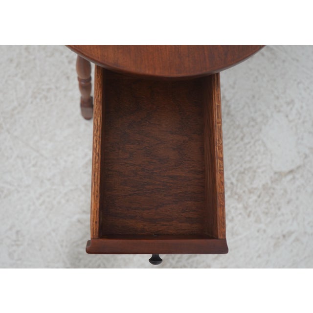 Bob Timberlake Cherry Oval Tavern Side Table For Sale - Image 4 of 16