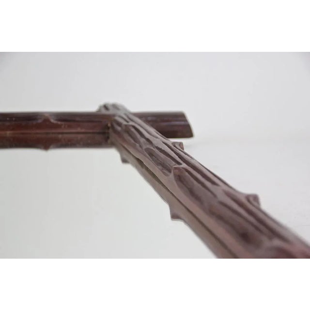 Black Black Forest Wooden Wall Mirror, Austria, 1900s For Sale - Image 8 of 14