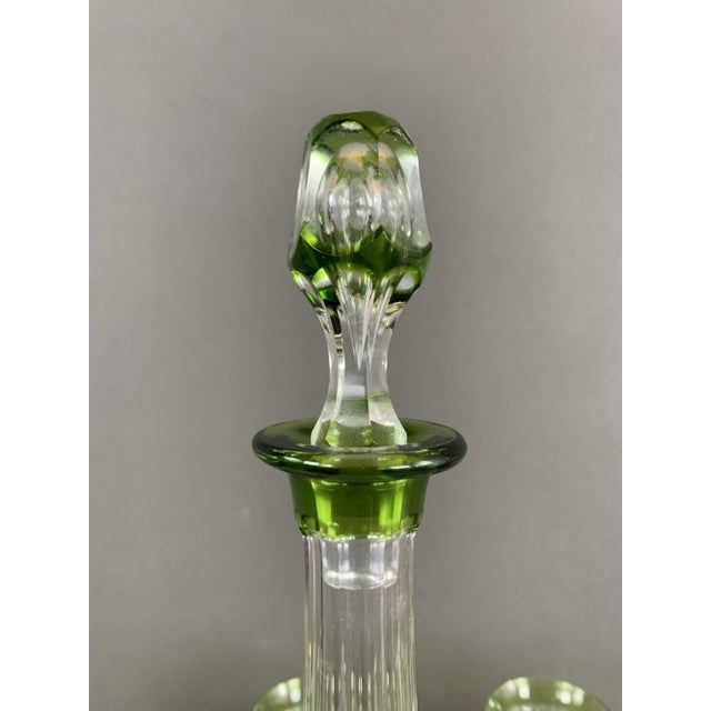 Crystal Liquor Glasses and Decanter, 20th Century, Set of 12 For Sale - Image 4 of 9