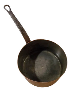 1930s French Solid Copper Saucepan