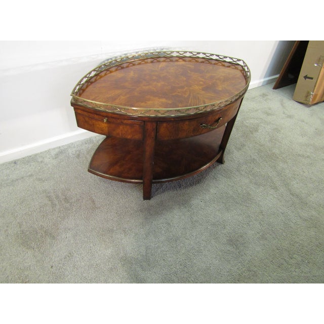 Item 87947: Theodore Alexander Burl Wood coffee table. Inspired by the 2nd Earl Spencer, appointed 1st Lord of the...