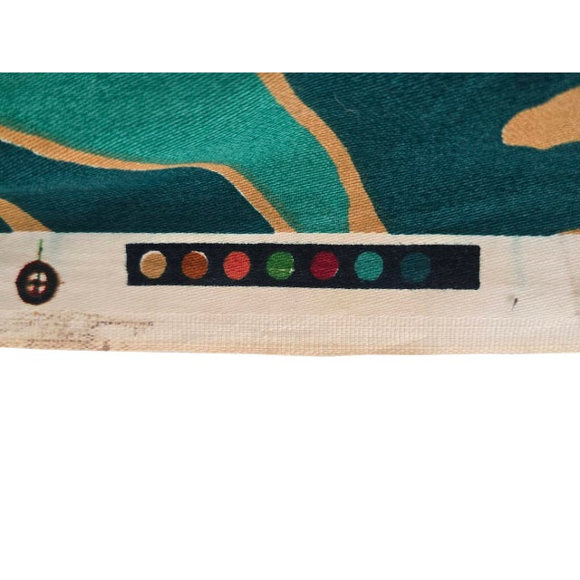 1980s Tropical Jungle Batik Motif Cotton Fabric, 23 Plus Yards For Sale - Image 16 of 17