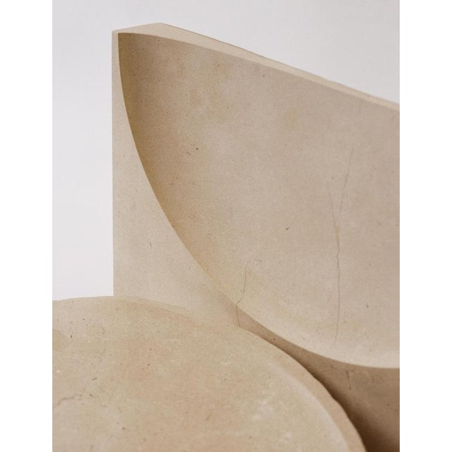 Vaga Chair in Moleanos Limestone by Rosana Sousa For Sale - Image 6 of 9