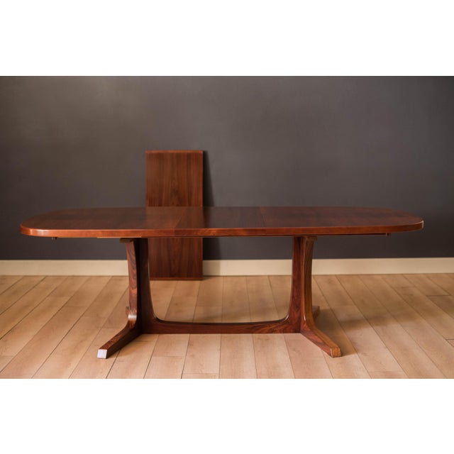 Gudme Danish Modern Rosewood Extendable Dining Table by Gudme Mobelfabrik For Sale - Image 4 of 14