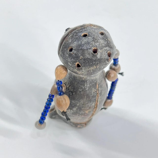 Gray Early 20th Century Tikar Clay House God 4inch Cameroon For Sale - Image 8 of 8