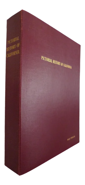 Early 20th Century Burgundy Book, Owen Coy's Pictorial History of California