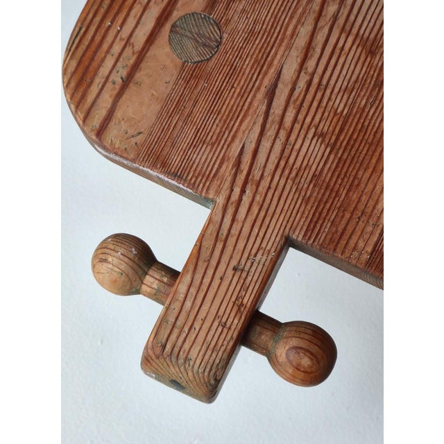 Wood Prototype Stool in Pine Wood from Erik Höglund, Sweden, 1950s For Sale - Image 7 of 16