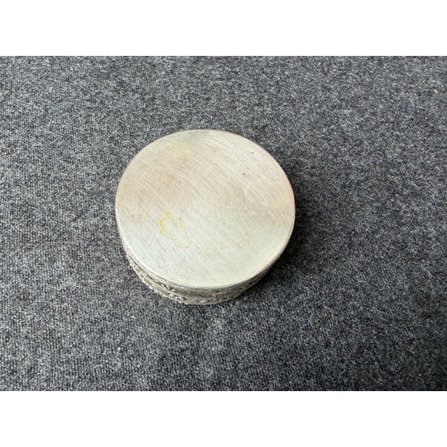 Vintage Chinese Round Porcelain Shard Ring Trinket Box For Sale - Image 10 of 12