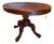 Vintage Oval Wood Pedestal Table For Sale