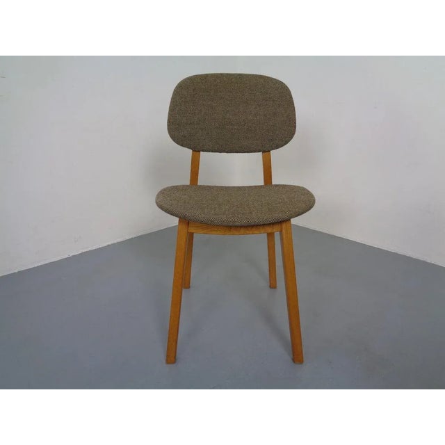 Wood Set of Beech Chair & Stool, 1960s For Sale - Image 7 of 18