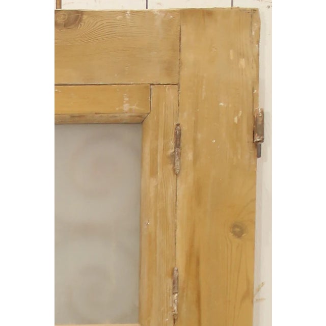 Rustic European Late 19th Century Double French Doors With Metal/Glass - A Pair For Sale - Image 3 of 5