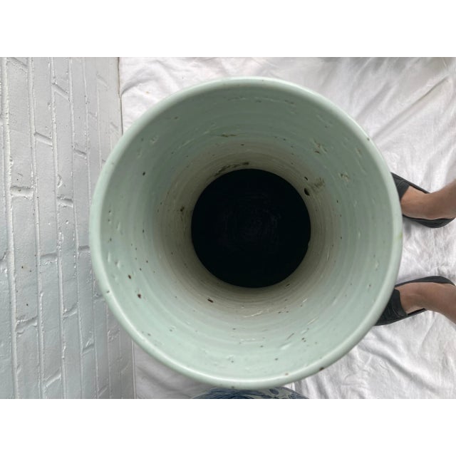 Mid 20th Century Monumental Chinese Blue & White Vases - A Pair For Sale - Image 4 of 12