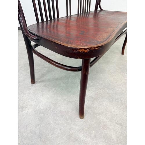 Wood Art Nouveau Viennese Bentwood Seating Suite from Gebrüder Thonet, 1890s, Set of 3 For Sale - Image 7 of 18