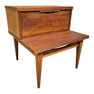 Vintage 1960s Kent Coffey Tableau Nightstand Bedside Table For Sale