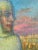 Antique Painting : 1920’s Antique French Oil Painting “Orientale” With Rich, Colorful Texture For Sale - Image 4 of 12