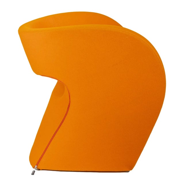 Moroso Orange Little Albert Armchair by Ron Arad for Moroso For Sale - Image 4 of 10