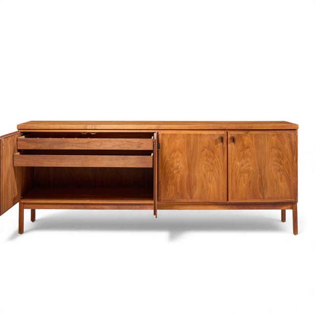Wood Jack Cartwright for Founders Mid Century Walnut Credenza For Sale - Image 7 of 11