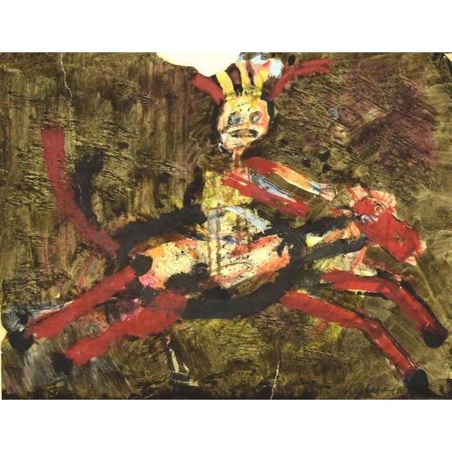 Sergio Barletta, Horseman, Painting, 1963 For Sale