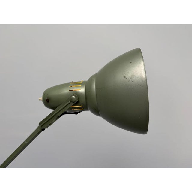Silver Articulated Workshop Light from Erpe, Belgium, 1950s For Sale - Image 8 of 15