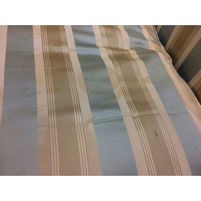English Vintage Settee, Camel Back Sofa For Sale - Image 3 of 14