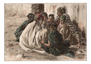 Alphonse-Étienne Dinet, Nasreddine Dinet, Étienne Dinet, Jeux De Fillettes, 1898, Lithograph & Paper
