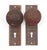 Traditional 1880s Vernacular Trenton Cast Iron Passage Door Knob Set For Sale - Image 3 of 8